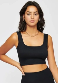 Neha Collection Women Crop Tank Top And Tunics - White, L