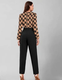 Neha Collection Comfy Retro Women Jumpsuit - Pesto, S