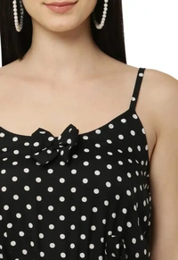 Neha Collection Women Black Colour Dot Setup Jumpsuit - Black, M