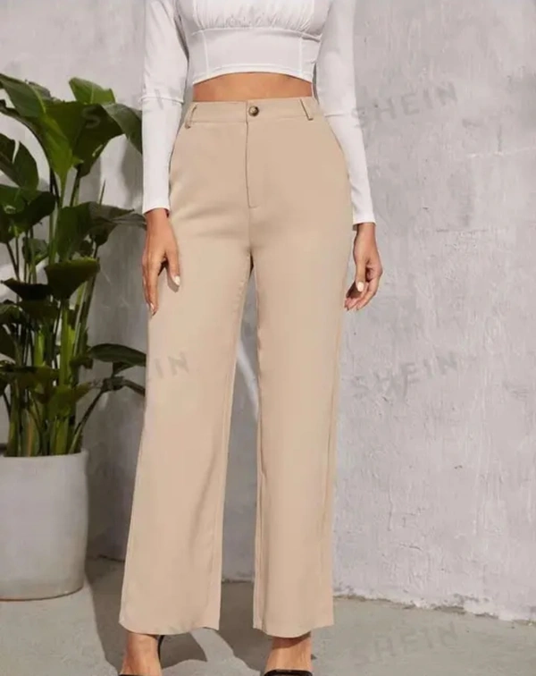 Neha Collection Women Formal Pant - Beige, 30