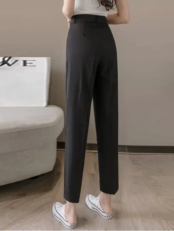 Neha Collection Women Simplicity Straight Fit Leg Pant - Black, 28