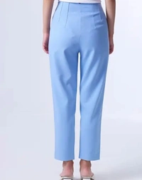 Neha Collection Women Formal Pant & Trousers - Sky Blue, XL