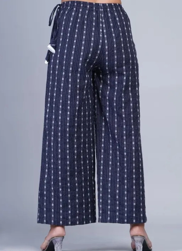 Neha Collection Women Blue Kantha Palazzo - Blue, 26