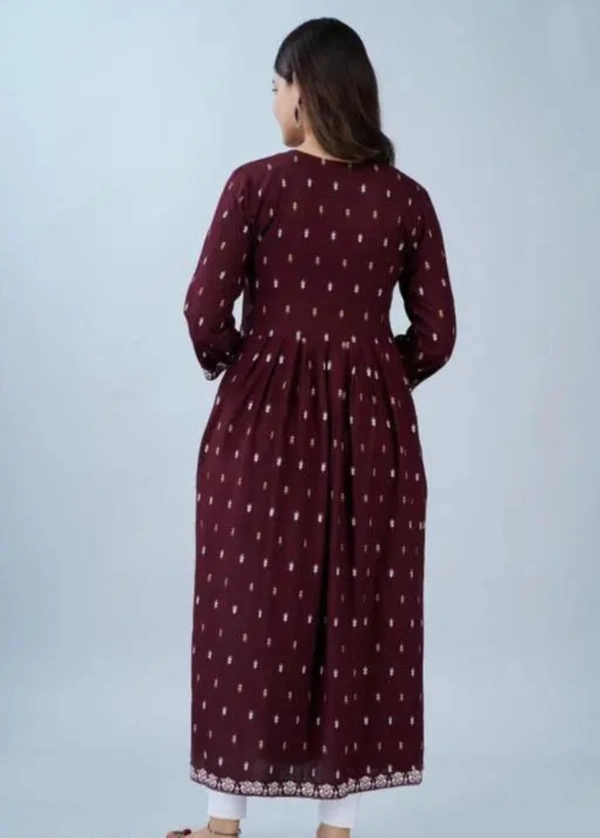 Neha Collection Women Superior Kurti - Maroon, S