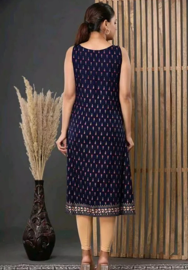 Neha Collection Women Printed Kurti - Blue, L