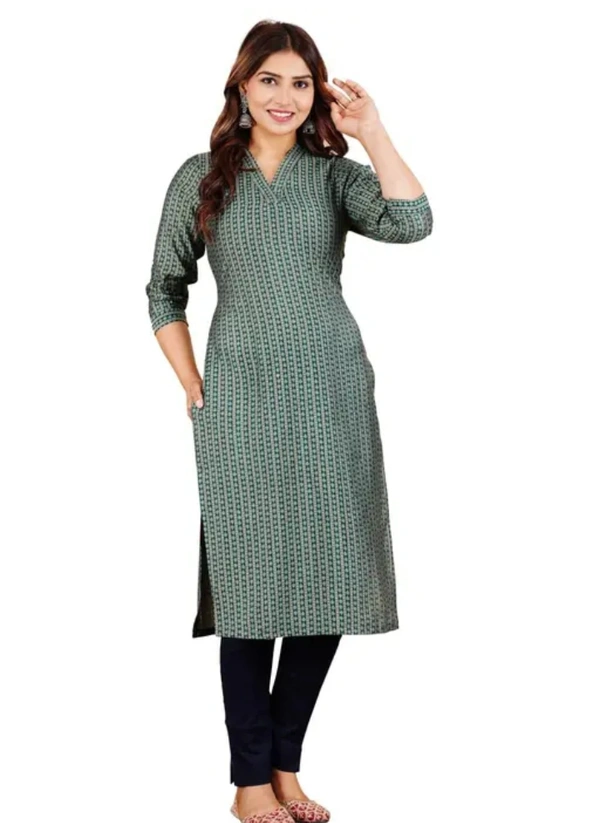 Neha Collection Women Elegant Ethnic Women Kurti - Green, XL