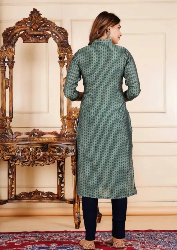 Neha Collection Women Elegant Ethnic Women Kurti - Green, XL