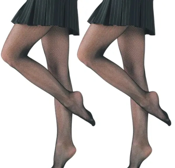 Neha Collection Women High Waist Large Holes Fishnet Pantyhose Stockings - Black, 32