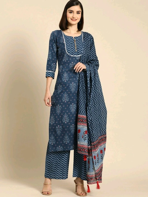 Neha Collection Beautiful 3-piece salwar kameez with dupatta - Ebony, S