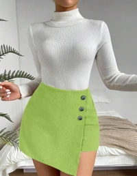 Neha Collection Classic Women Skirt - Mint Green, 26