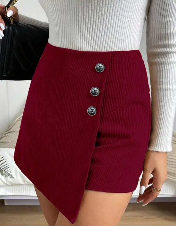 Neha Collection Classic Women Skirt - Maroon, 28