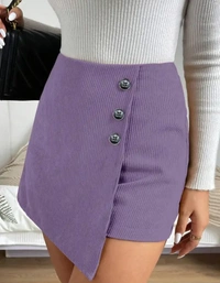 Neha Collection Classic Women Skirt - Grey Melange, 28