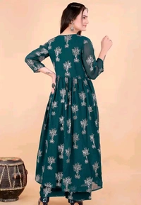 Neha Collection Women Latest Design Gown - Green, XL