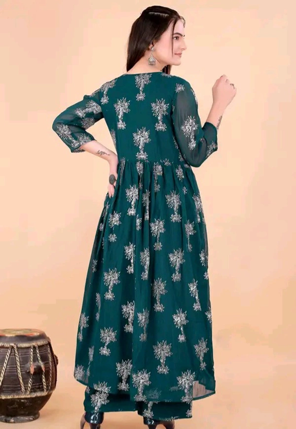 Neha Collection Women Latest Design Gown - Green, XL