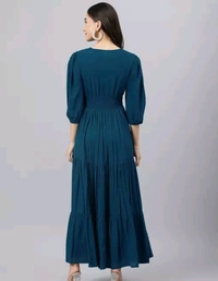 Neha Collection Women Latest Design Gown - Green, M