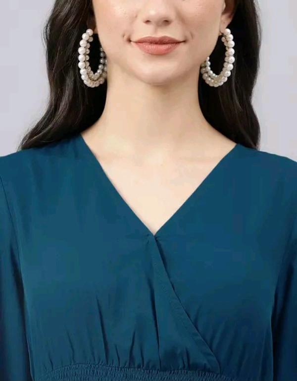 Neha Collection Women Latest Design Gown - Science Blue, XXL