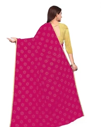 Neha Collection Chiffon Foil Print Sarees with Blouse Piece - Mandy