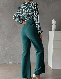 Neha Collection Women Self Design Rayon Printed Jumpsuit - S