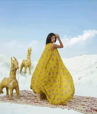 Neha Collection  Women Trendy Graceful Kurta Sets - yellow, M