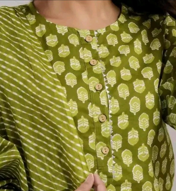 Neha Collection  Women Trendy Refined Kurta Set - Green, L
