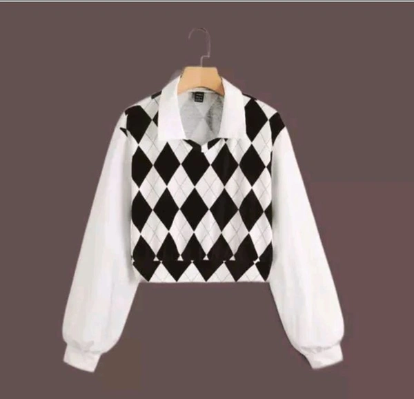 Neha Collection New Trendy Crop Top - White, L
