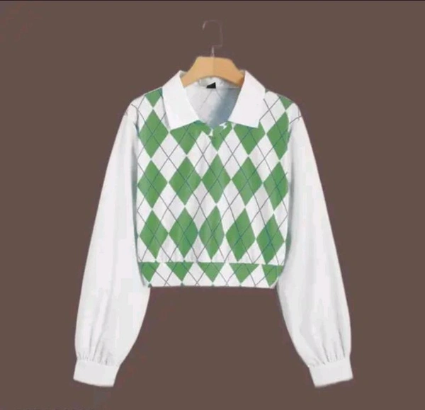 Neha Collection New Trendy Crop Top - Green, S