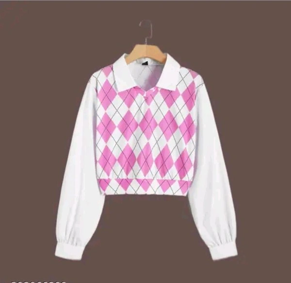 Neha Collection New Trendy Crop Top - Pink, S