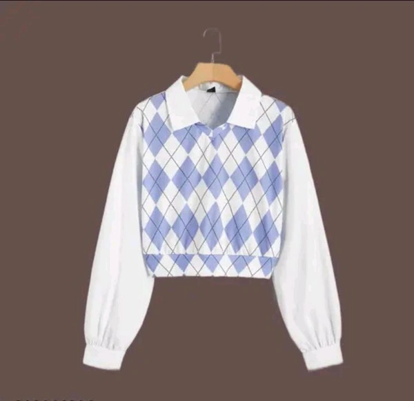 Neha Collection New Trendy Crop Top - Blue, S