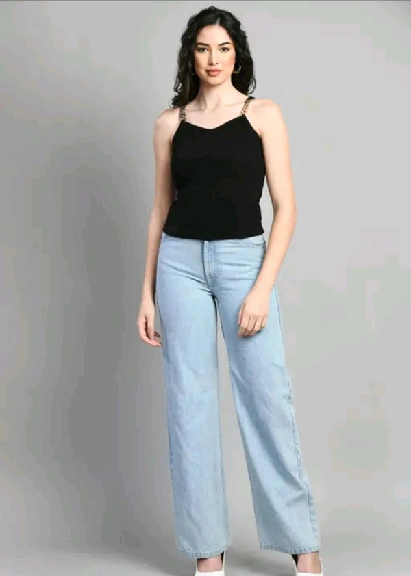 Neha Collection Women Pretty Elegant Tops & Tunics - Black, M