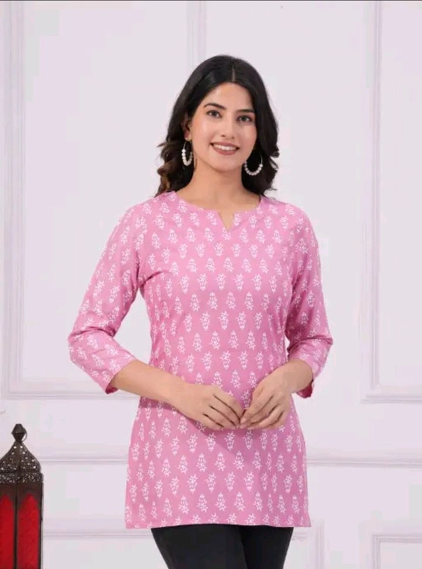 Neha Collection  Women Trending Style Shorta Kurta - Pink, XXL