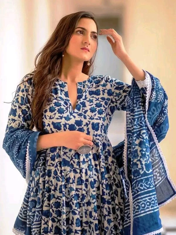 Neha Collection Kurti With Bottom Dupatta Set - M
