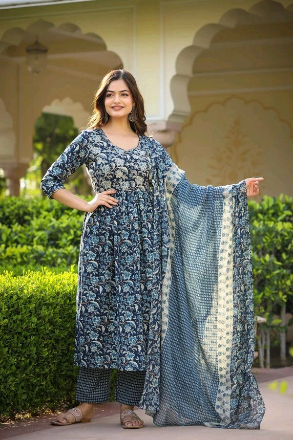 Neha Collection Kurti With Bottom Dupatta Set - XXXL