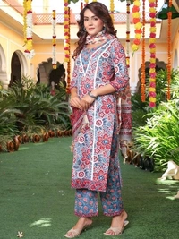 Neha Collection Kurti With Bottom Dupatta Set - XXXL