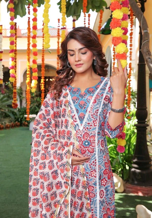 Neha Collection Kurti With Bottom Dupatta Set - XXXL