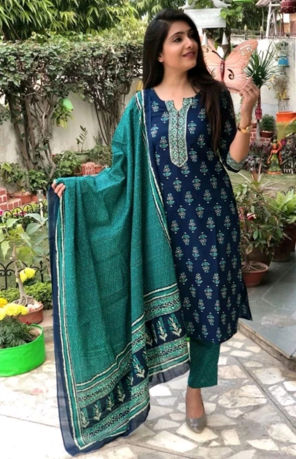 Neha Collection Beautiful 3-piece salwar kameez with dupatta - L
