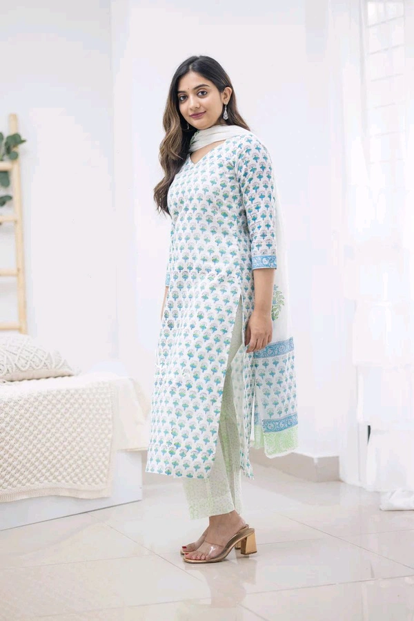 Neha Collection Beautiful 3-Piece Salwar Kameez With Dupatta - M