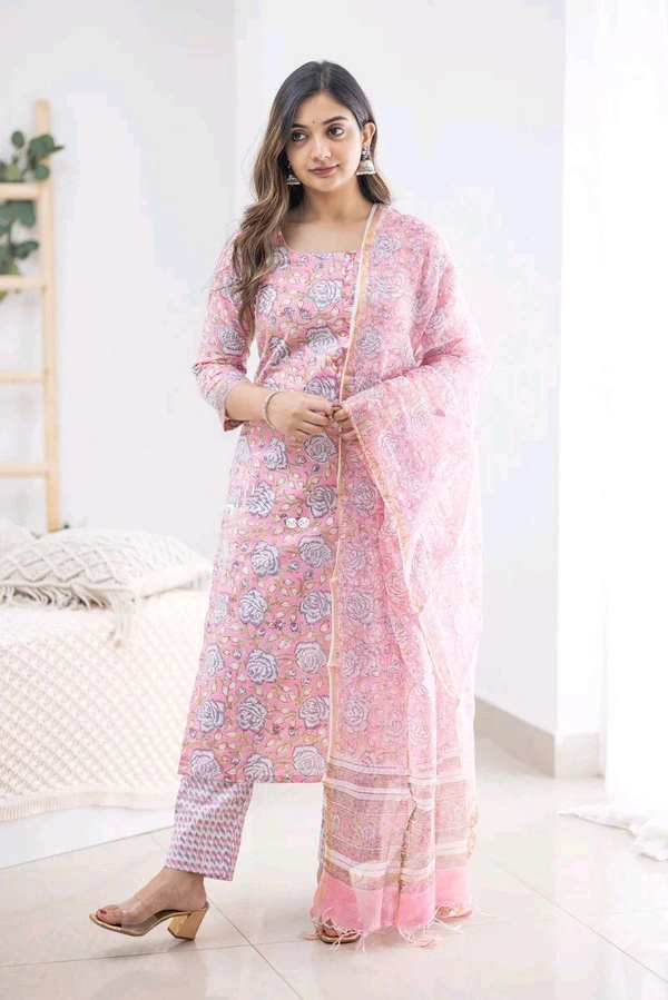 Neha Collection Stylish Salwar Kameez with Embellished Dupatta - M