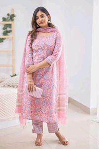 Neha Collection Stylish Salwar Kameez with Embellished Dupatta - M