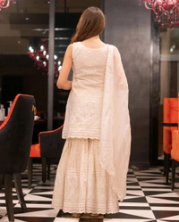 Neha Collection Kurta Sharara With Dupatta Set For Women  - S