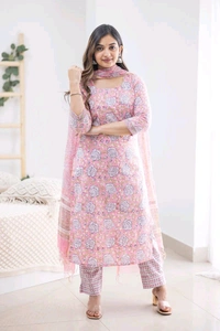 Neha Collection Stylish Salwar Kameez with Embellished Dupatta - L