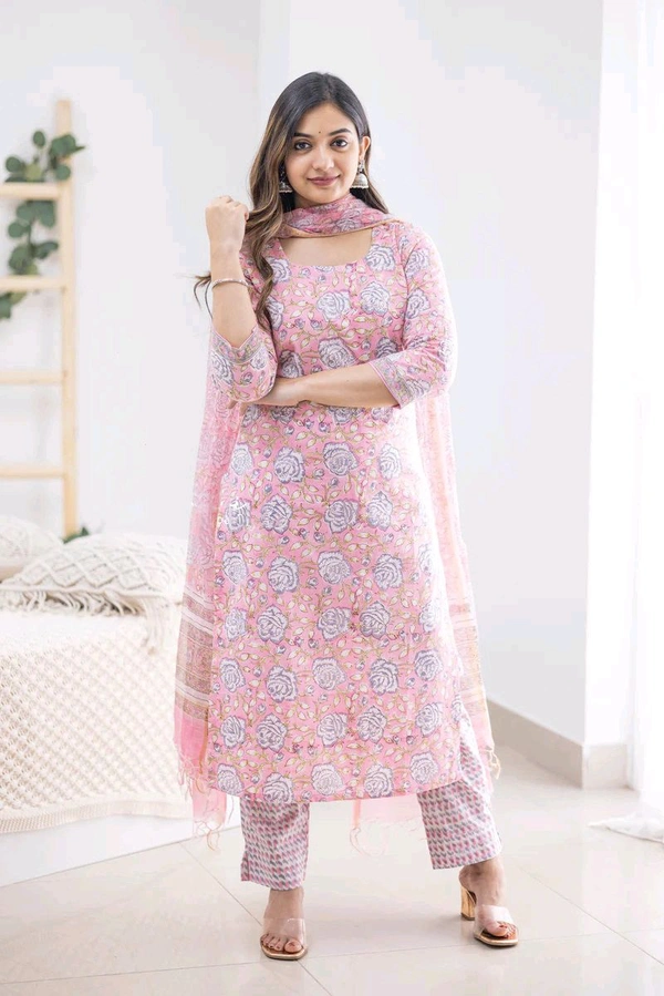 Neha Collection Stylish Salwar Kameez with Embellished Dupatta - L