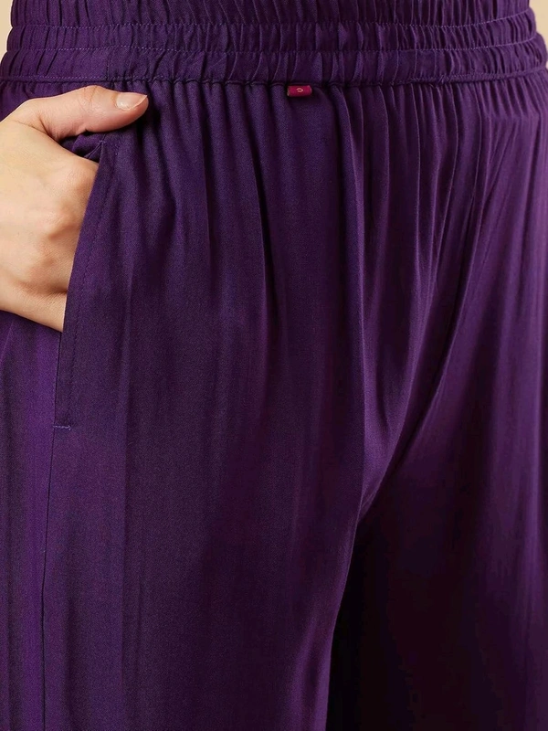 Neha Collection Festive Salwar Kameez Set with Matching Dupatta - L, Purple