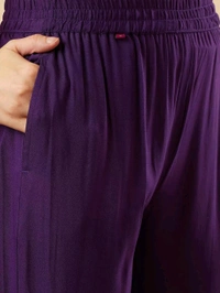 Neha Collection Festive Salwar Kameez Set with Matching Dupatta - XXL, Purple