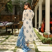 Neha Collection Graceful Salwar Kameez with Coordinated Dupatta - White, XXXL