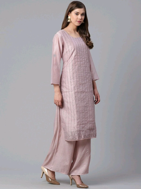 Neha Collection Beautiful 3-Piece Salwar Kameez With Dupatta  - Blush Pink, XXL