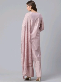 Neha Collection Beautiful 3-Piece Salwar Kameez With Dupatta  - Blush Pink, XXL