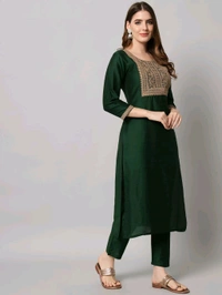 Neha Collection Beautiful 3-Piece Salwar Kameez With Dupatta - Green, XXL