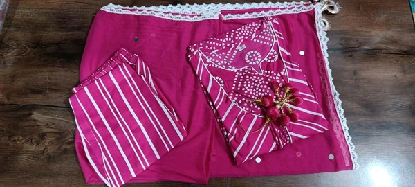 Neha Collection Beautiful 3-Piece Salwar Kameez With Dupatta 4 - Pink, XL