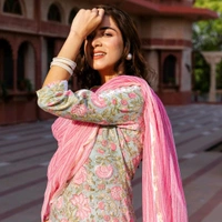 Neha Collection Beautiful 3-Piece Salwar Kameez With Dupatta - L