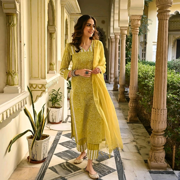 Neha Collection Beautiful 3-Piece Salwar Kameez With Dupatta - XL